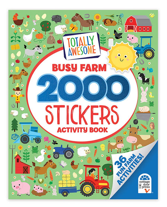 Totally Awesome Busy Farm 2000 Stickers Activity Book