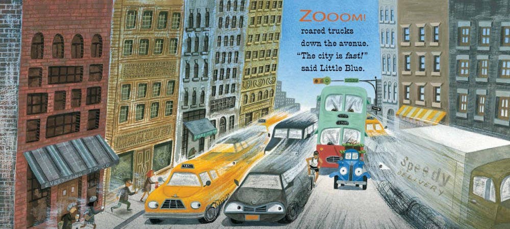 Little Blue Truck Leads the Way Board Book: Alice Schertle